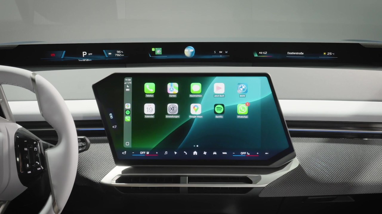 BMW iX3 - Smartphone-Integration Apple CarPlay und Android Auto