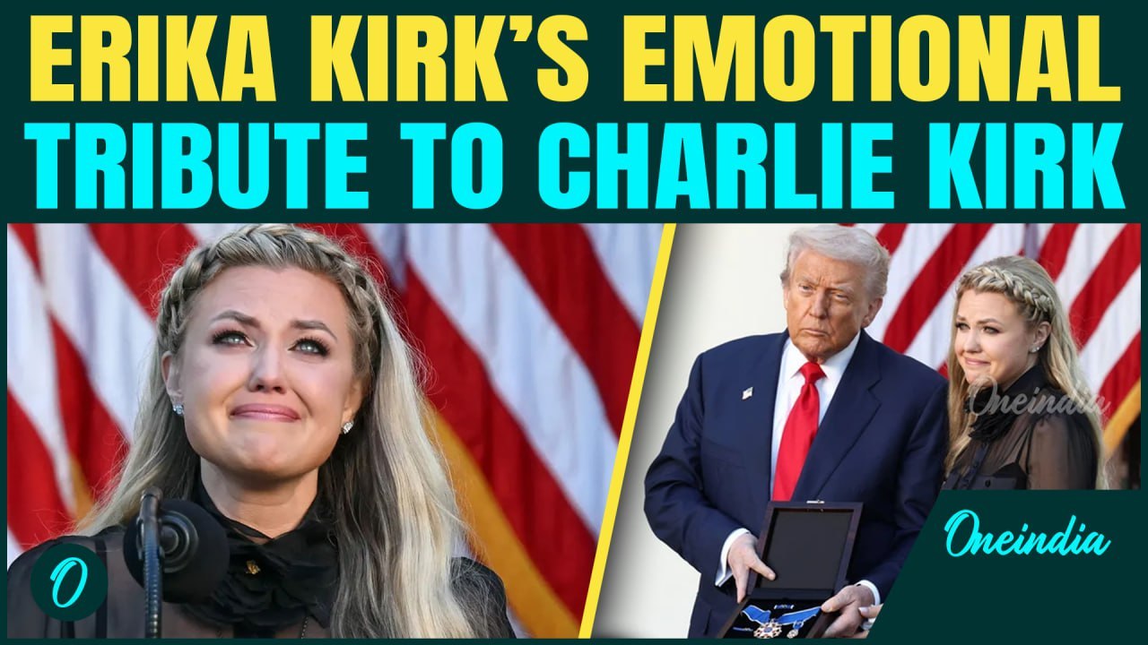 ‘Happy Birthday, DADDY’: Erika Kirk Breaks Down in Tears As She Reads Daughter's Message for Charlie