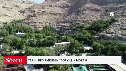 Tarihi değirmenden 1500 yıllık mozaik