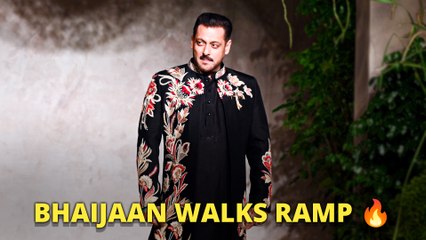 Bhaijaan Turns Showstopper! Salman Khan Walks Ramp For Vikram Phadnis In Celebration Of His 35-Year Journey
