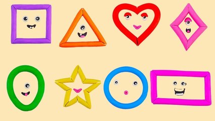 Learn About Shapes Names with Play Doh for Kids