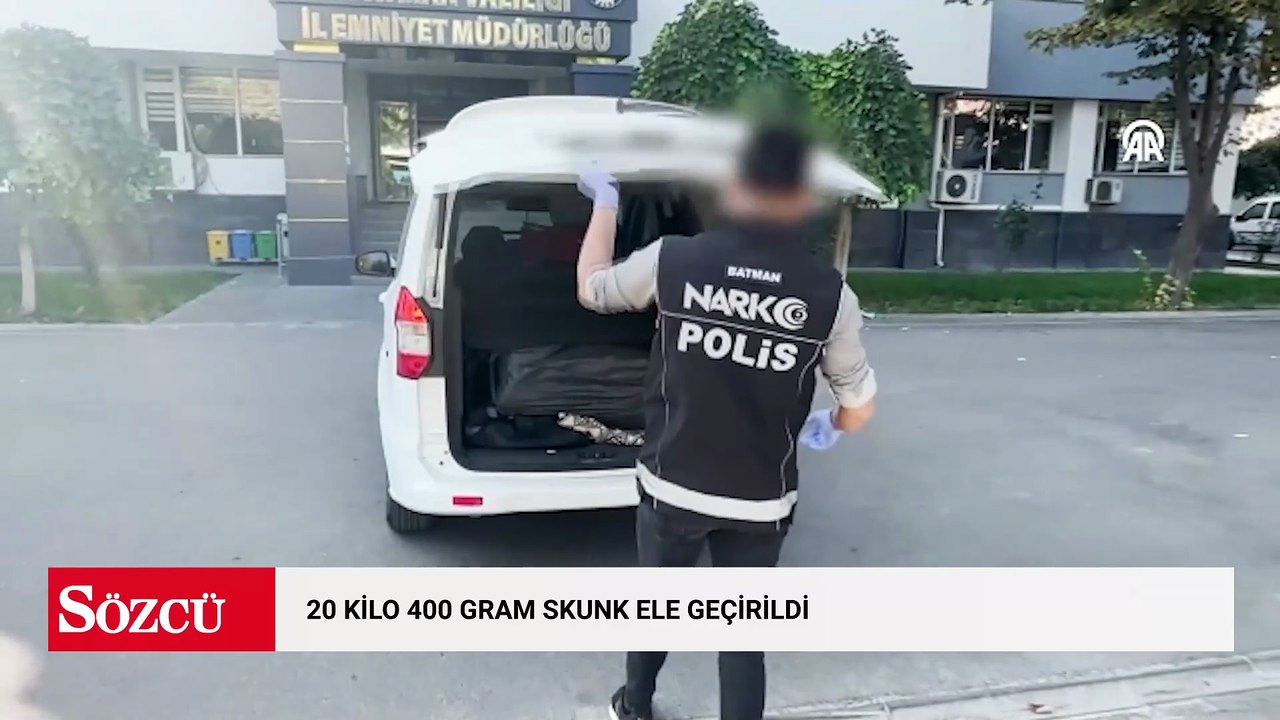 20 kilo 400 gram skunk ele geçirildi
