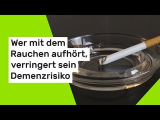 Rauchstopp schützt Hirn: Wer mit dem Rauchen aufhört, verringert sein Demenzrisiko