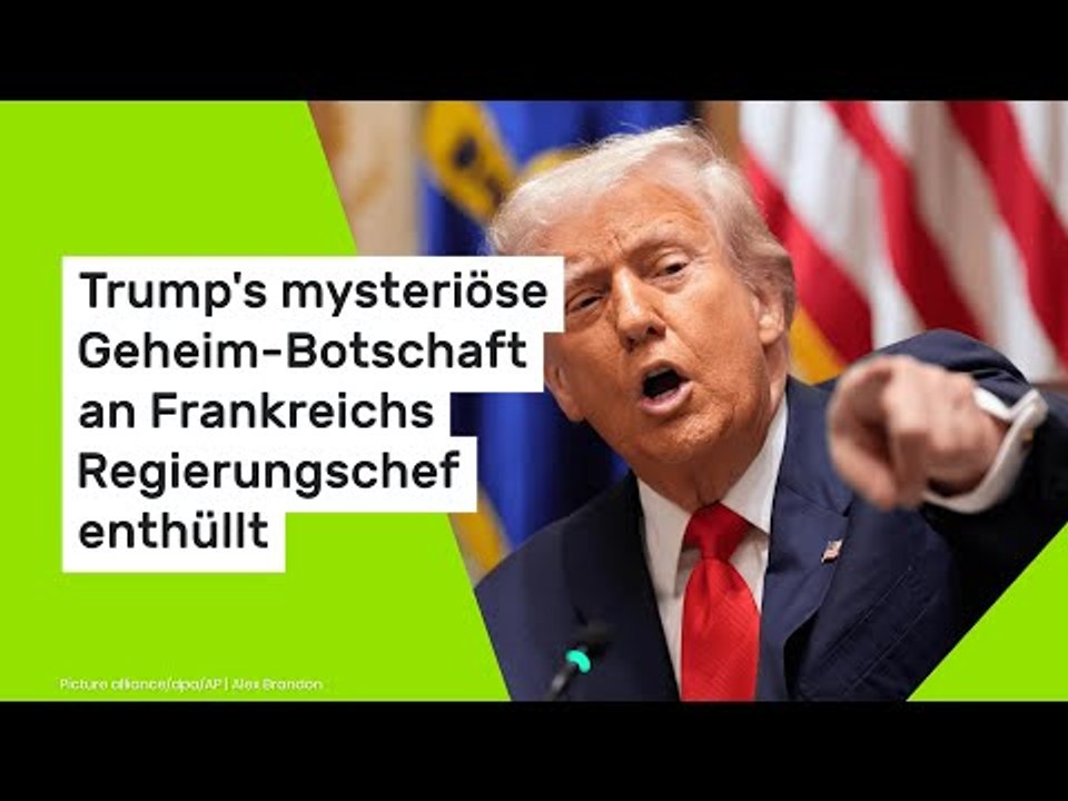 Trump's mysteriöse Geheim-Botschaft  an Frankreichs Regierungschef enthüllt