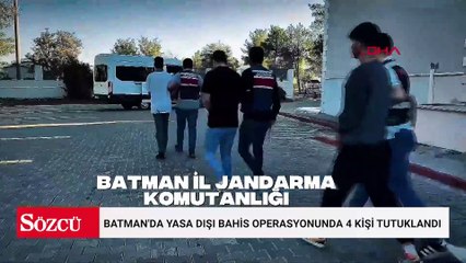 Batman'da yasa dışı bahis operasyonunda 4 kişi tutuklandı