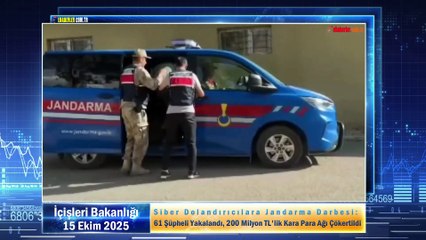 Siber Dolandırıcılara Jandarma Darbesi: 61 Şüpheli Yakalandı, 200 Milyon TL'lik Kara Para Ağı Çökertildi