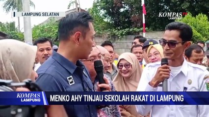 Menko AHY Tinjau Sekolah Rakyat Di Lampung