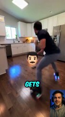 He Cleans the Whole House… Using Grinding Shoes!