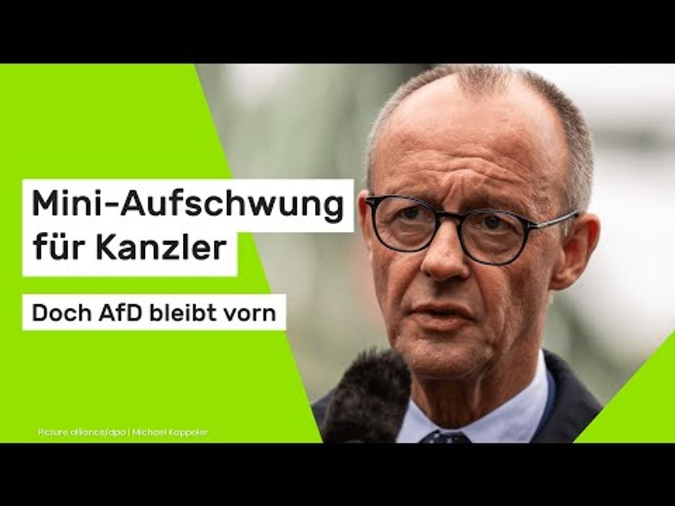 Mini-Aufschwung für Kanzler - doch AfD bleibt vorn