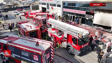 Ankara'da iş yerinde çıkan yangın kontrol altına alındı