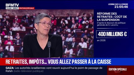 Réforme des retraites: “On ne suspend pas une injustice, on l’abroge”, réagit Fabienne Rouchy (CGT)