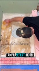 🔧 Renovasi Kamar Mandi Mewah dari Nol! | Proses Pasang Keramik & Shower Glass Step by Step 💎