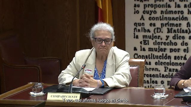 Vídeo | Carmen Pano asiente cuando se le pregunta si llevó 90.000 euros en efectivo a Ferraz.