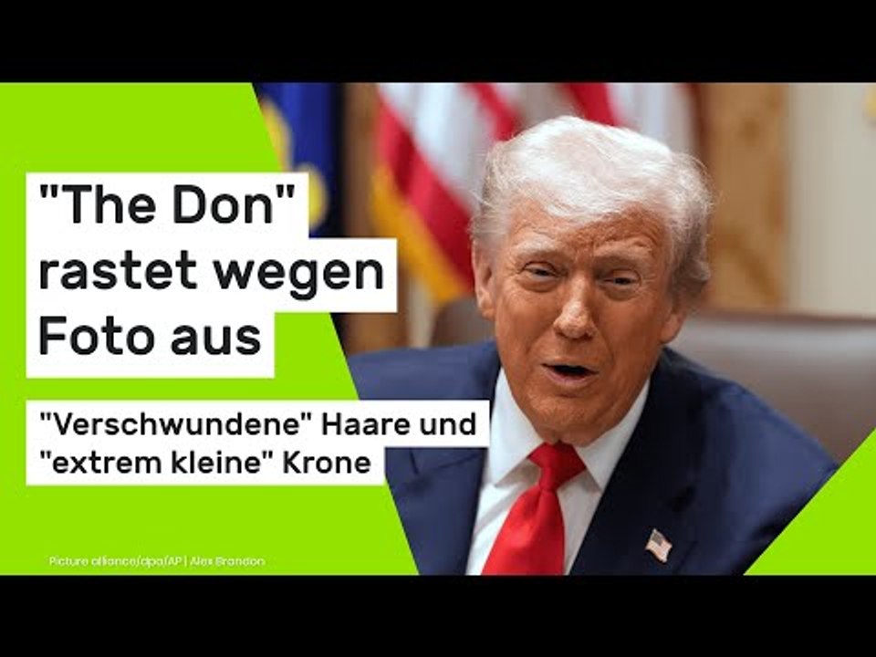 Donald Trump: 'Verschwundene' Haare und 'extrem kleine' Krone - 'The Don' rastet wegen Foto aus