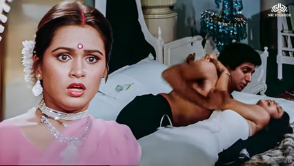 पति का धोखा! Padmini Kolhapure ने रंगे हाथ पकड़ा Raj Babbar को साली के साथ | Mazdoor Superhit Scene