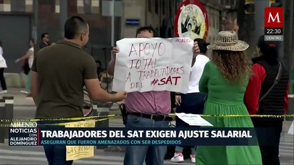 Protestas viales de trabajadores del SAT exigen aumento salarial en CdMx y otros estados
