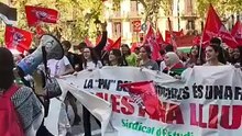 Manifestación Sindicato de Estudiantes por Palestina
