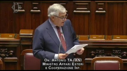 Tajani: Italia riconoscerà Palestina libera, sovrana e pacifica