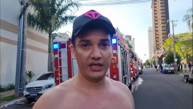 Homens falam como salvaram mãe e filha de apartamento tomado por fogo: Elas iriam se jogar
