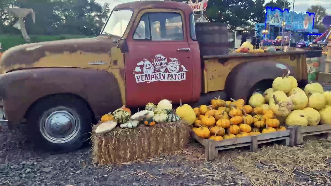 We visit the incredible pumpkin patch near Bristol with live shows, rides, games and more