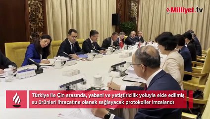 Türkiye'den Çin'e su ürünleri ihracatı için imzalar atıldı
