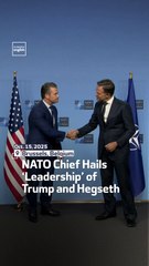 NATO Chief Hails ‘Leadership’ of Trump and Hegseth