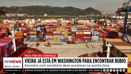 Mauro Vieira chega a Washington e espera encontrar Marco Rubio; Vilela e D'Avila comentam