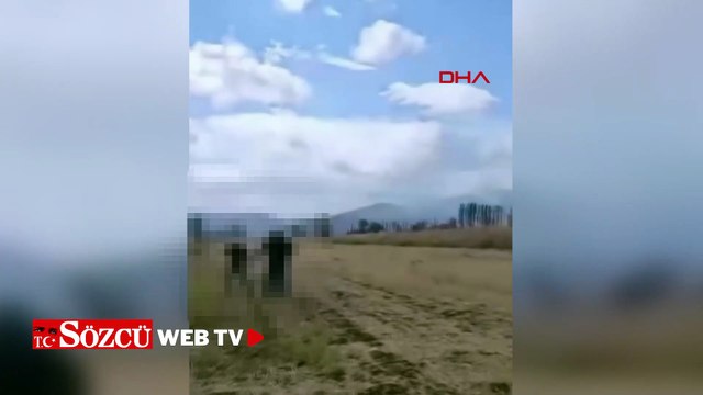 Kızının gözü önünde dövüldü; o anlar kamerada