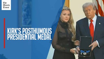 Trump awards conservative influencer Charlie Kirk posthumous presidential medal