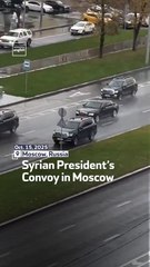 Syrian President’s Convoy in Moscow