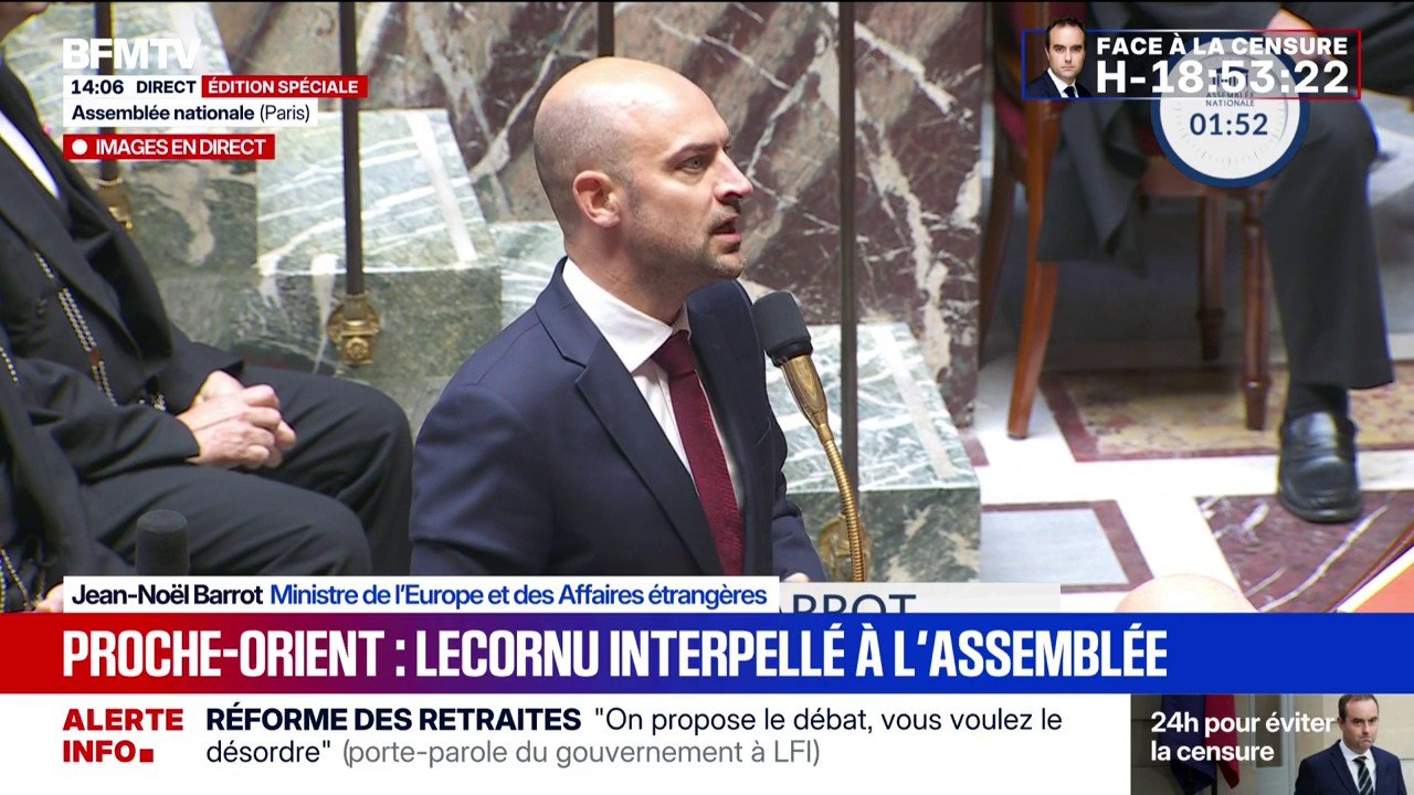 Plan de paix à Gaza: "La France coorganisera avec l'Égypte une conférence dédiée à la reconstruction de Gaza", affirme Jean-Noël Barrot, ministre des Affaires étrangères