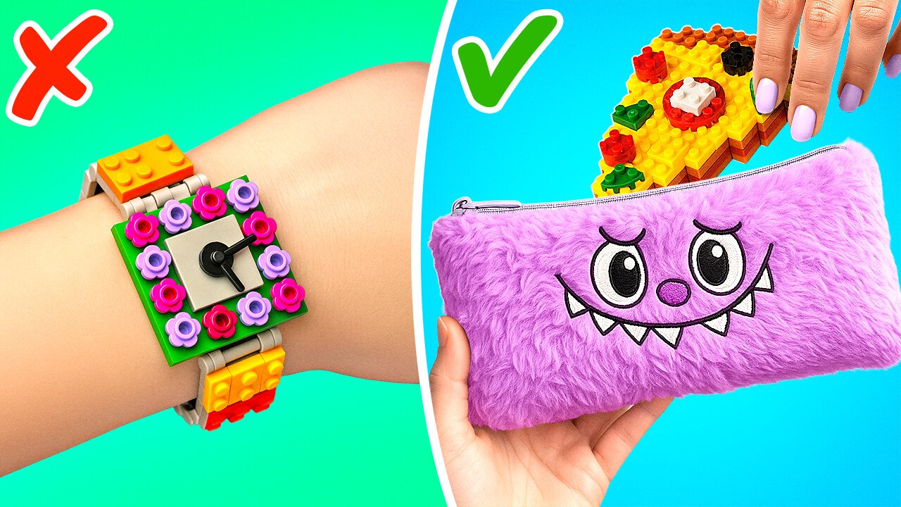 Boring or Cool? 😱 Labubu School Crafts with Rare LEGO Kits Inside! 🔥🎨