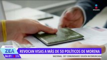 Estados Unidos revoca visa a más de 50 políticos de Morena