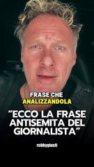 Robby Giusti - FRASE VERGOGNOSA Antisemita del giornalista del TG3 ! Ascoltate (15.10.25)