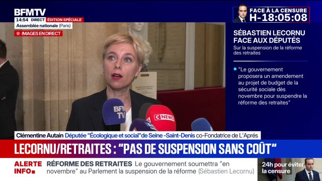 Clémentine Autain (députée Écologiste et social): Ce budget est une boucherie pour notre système de santé