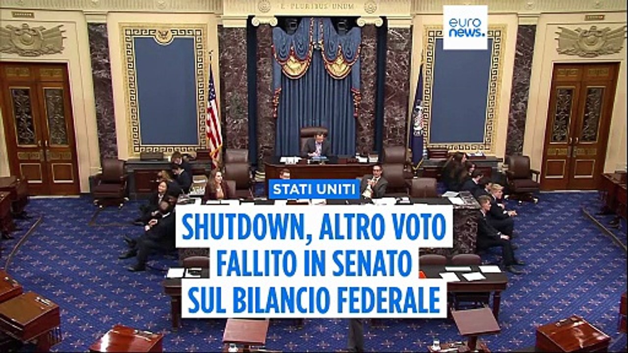 Stati Uniti, non passa in Senato proposta di legge per terminare lo shutdown