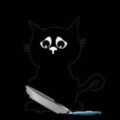 SERDAR ŞİMŞEK KARA KEDİ MÜZİKLİ KOMİK GİF KARİKATÜR ANİMASYON