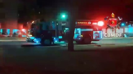 Incêndio atinge pertences de pessoa em situação de rua