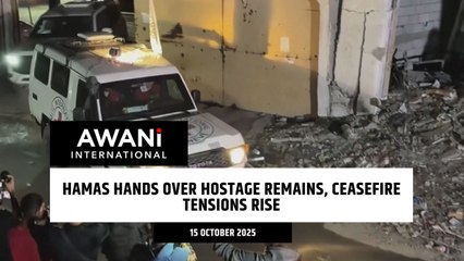 Hamas hands over hostage remains, ceasefire tensions rise