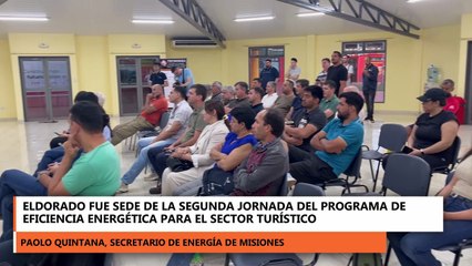 Eldorado fue sede del programa de eficiencia energética para el sector turístico