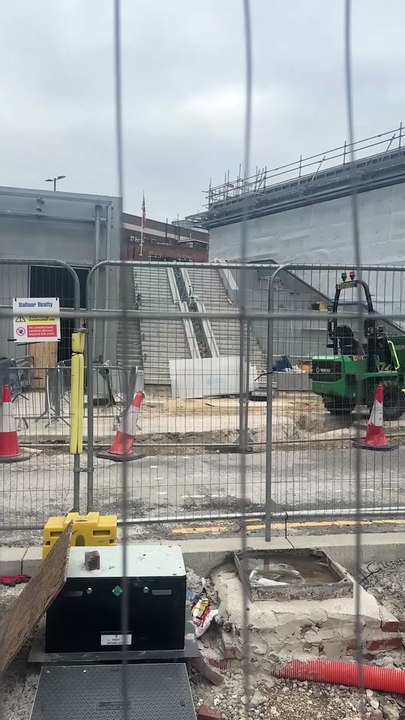 Construction work at Leeds Station