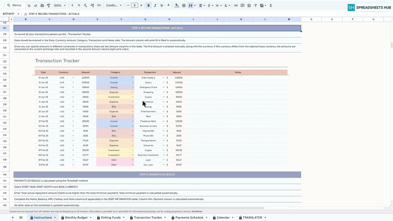 How to Use Ultimate Monthly Budget Spreadsheet | Step-by-Step Tutorial