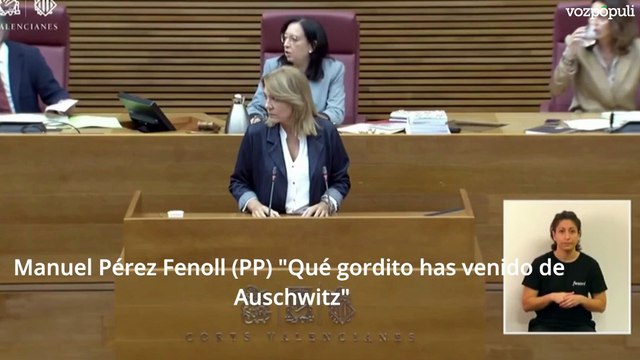 Qué gordito has vuelto de Auschwitz : un diputado del PP, a un miembro de la flotilla de Compromís