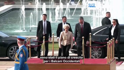 Von der Leyen visita la Serbia, in tour nei Balcani per discutere dell'allargamento dell'Ue