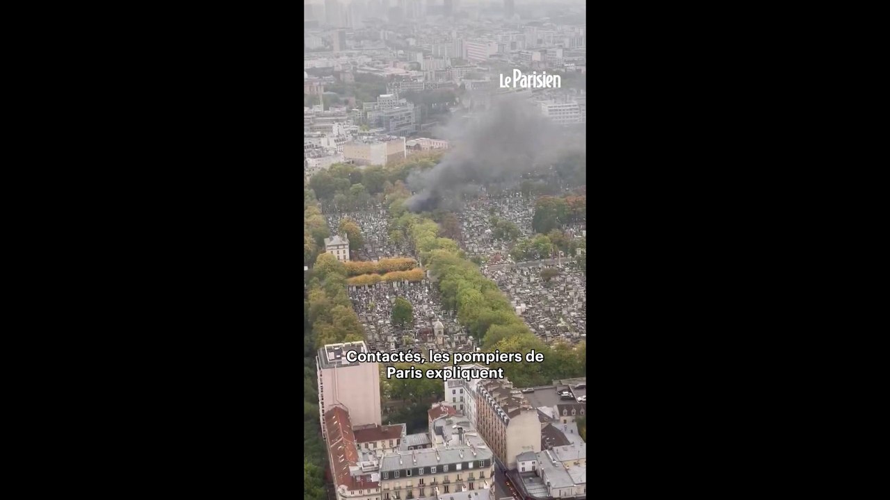 Paris : incendie au cimetière du Montparnasse