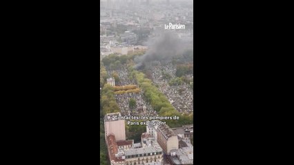 Paris : incendie au cimetière du Montparnasse