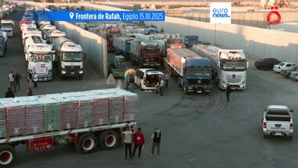 Israel vuelve a permitir la entrada de ayuda en Gaza, pero solo la mitad de lo pactado en la tregua