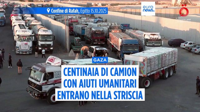 Gli aiuti entrano a Gaza ma passa solo la metà camion previsti, Hamas consegna altri due corpi