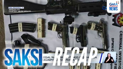 Saksi: (Part 2) Nakumpiskang ilegal na armas at P400,000 halaga ng shabu sa Angeles City; Mag-asawang Discaya, hindi na makikipagtulungan sa ICI; Tumaas na presyo ng itlog sa ilang lugar