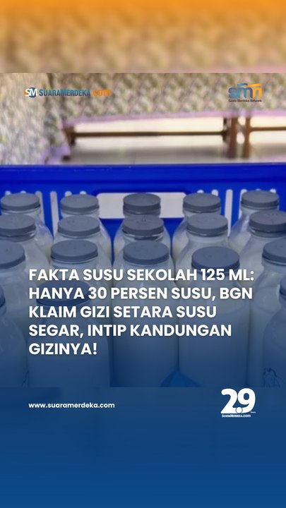 Fakta Susu Sekolah 125ml: Hanya 30% Susu, BGN Klaim Setara dengan Susu Segar